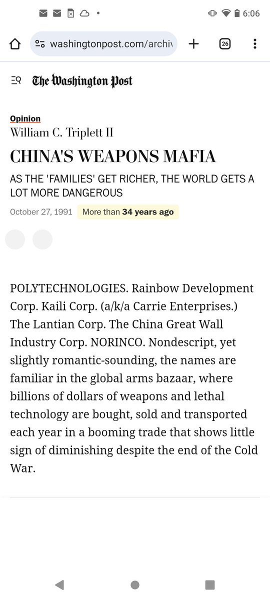 <a href="/FractalFuryan/">🜃🜂 Dave ǝʌɐᗡ 🜃🜂</a> <a href="/NorthernAn40127/">NorthernAnon</a> 
<a href="/USMC/">U.S. Marines</a> @typhonsflare
Specifically NORINCO is not good for the USA.