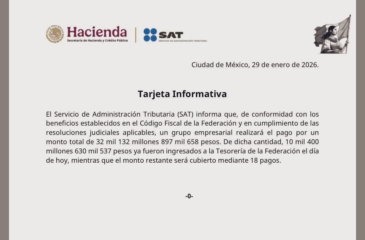 <a href="/MLopezSanMartin/">Manuel Lopez San Martin</a> <a href="/gruposalinas/">Grupo Salinas</a> <a href="/RicardoBSalinas/">Don Ricardo Salinas Pliego</a> No seas mitómano . Tiene pendientes 18 pagos para saldar su deuda.✊🏻