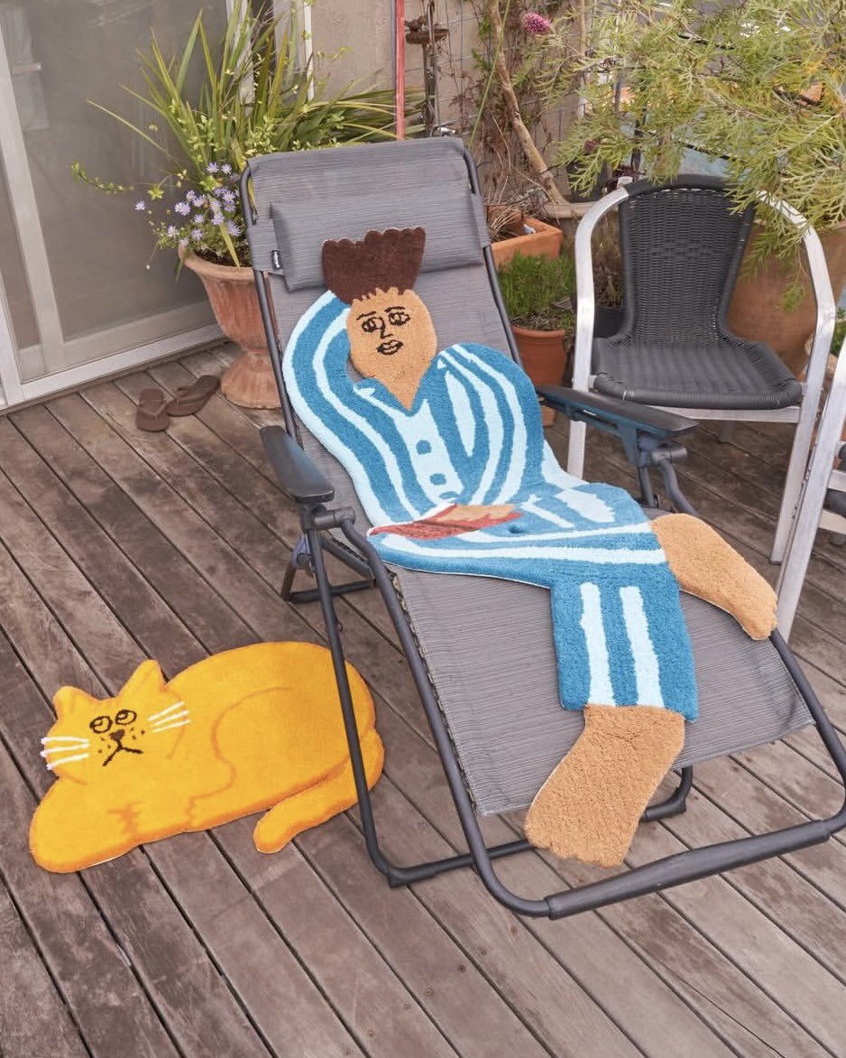 MIYOSHI EVANS CLOVER RUG STOOL スツール