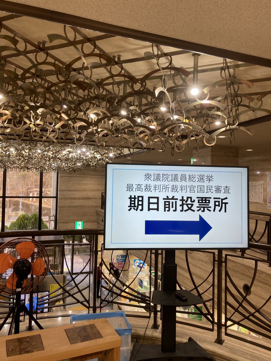 期日前投票してきました。