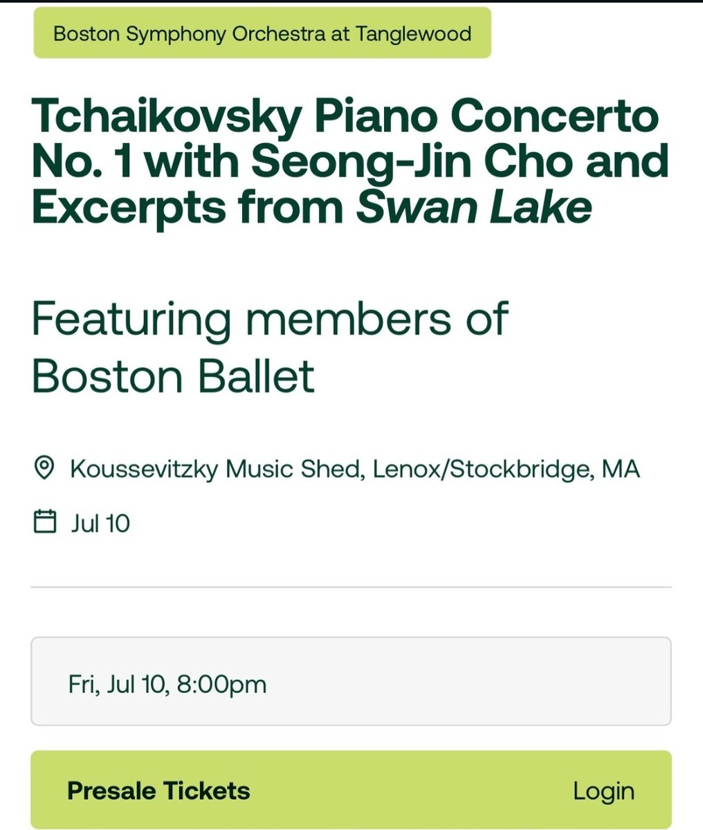 탱글우드 페스티발에서도
하델리히와 Cho 듀오!