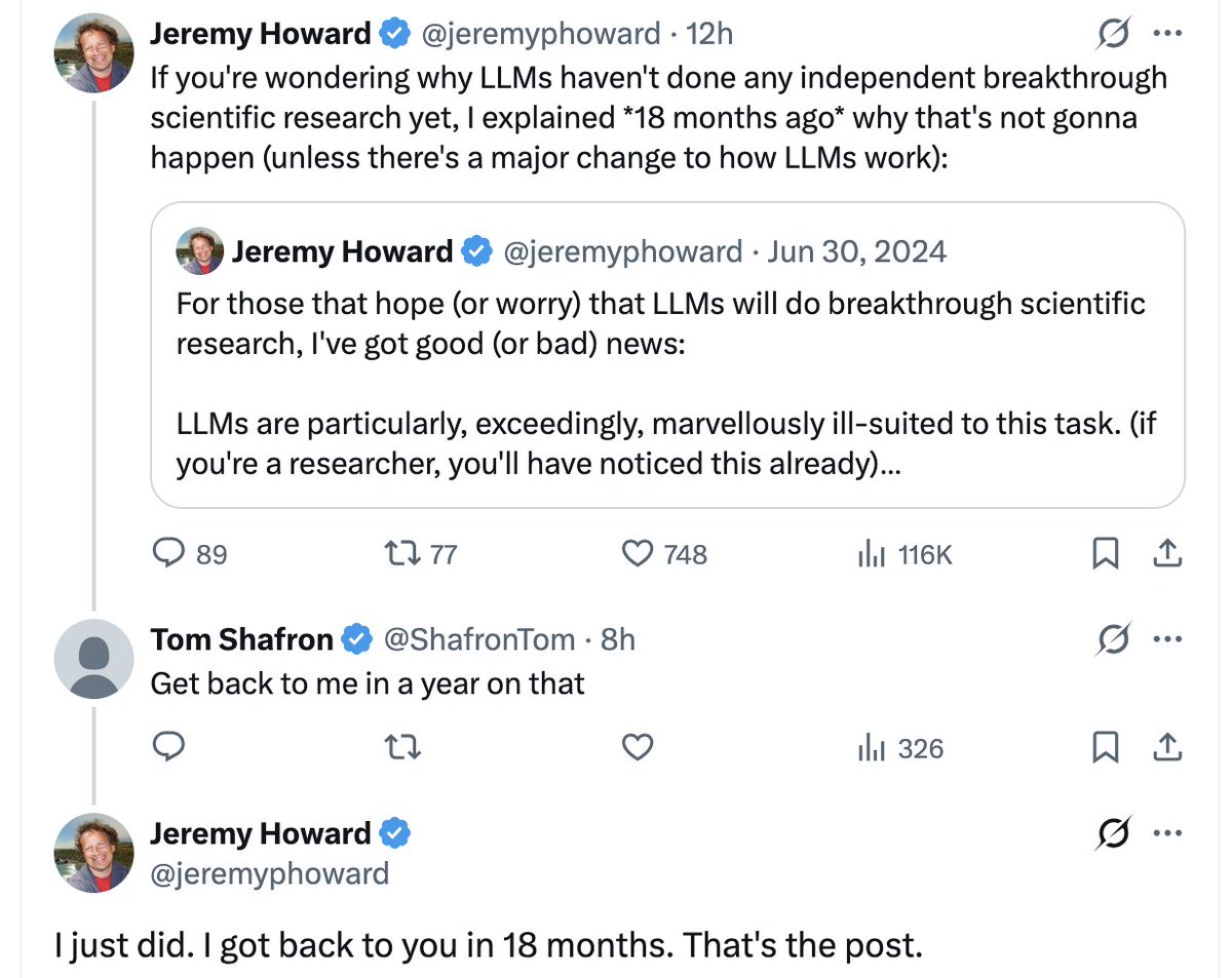 Jeremy Howard tweet media
