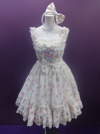 Angelic Pretty Sugar Heartsラウンド切替ジャンパースカート＋ Sugar