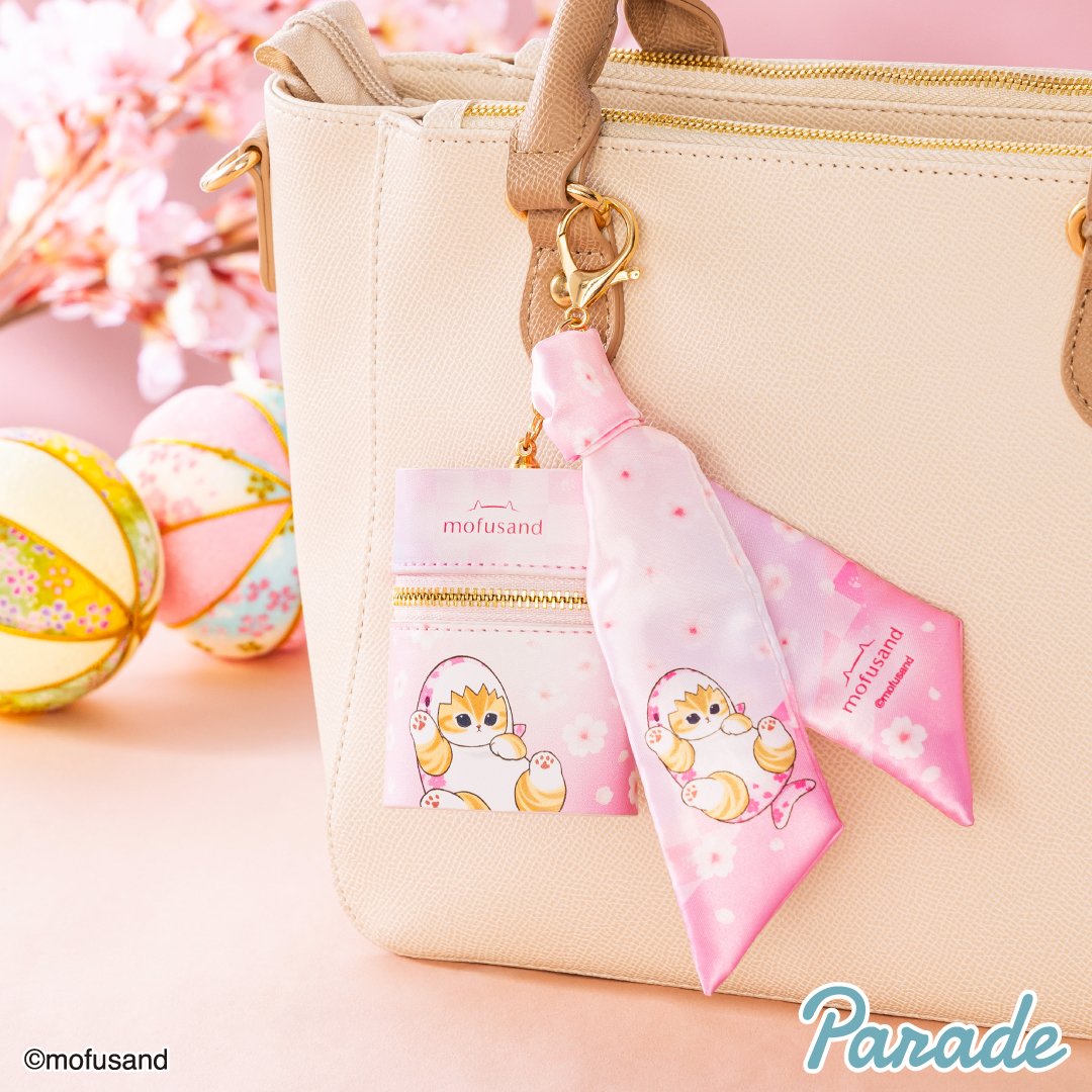 🌟プライズ情報🌟 『mofusand スカーフチャーム付きポーチ～桜満開