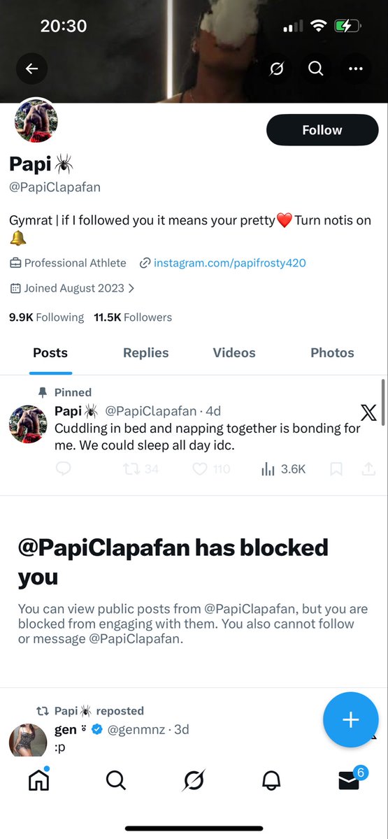 Yo <a href="/PapiClapafan/">Papi🕷️</a> is pussy ass bitch fr 😂😂