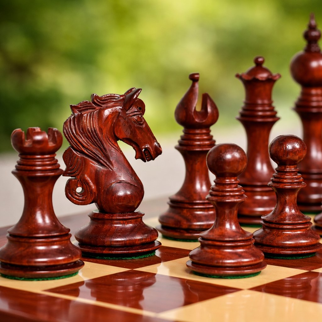 chessbazaar's tweet photo. Admiral Series II Staunton Chess Pieces – Bud Rosewood & Boxwood, 4.5" King. Handcrafted elegance, perfect balance & weight. Ideal for players & collectors. https://t.co/LjQgGhwxDz #LuxuryChess #StauntonChess #Chessbazaar https://t.co/YcGkfJgPS5