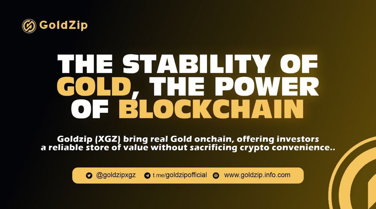 Enosund's tweet photo. Turning digital value into something real.
@goldzipxgz cracks it perfectly.
Hold 1k $XGZ = redeem 1kg physical gold ๐ช
From blockchain โ bullion, no paper promises.
This is real gold, on-chain
๐ https://t.co/bClfpjkE0f
Join ๐https://t.co/iJHymcOoY3
#XGZ #GoldZip #Coinstore https://t.co/TsPSRbIzmF