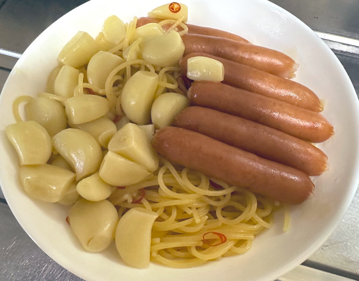 青森県民の一般的な風邪の時の滋養強壮ペペロンチーノ