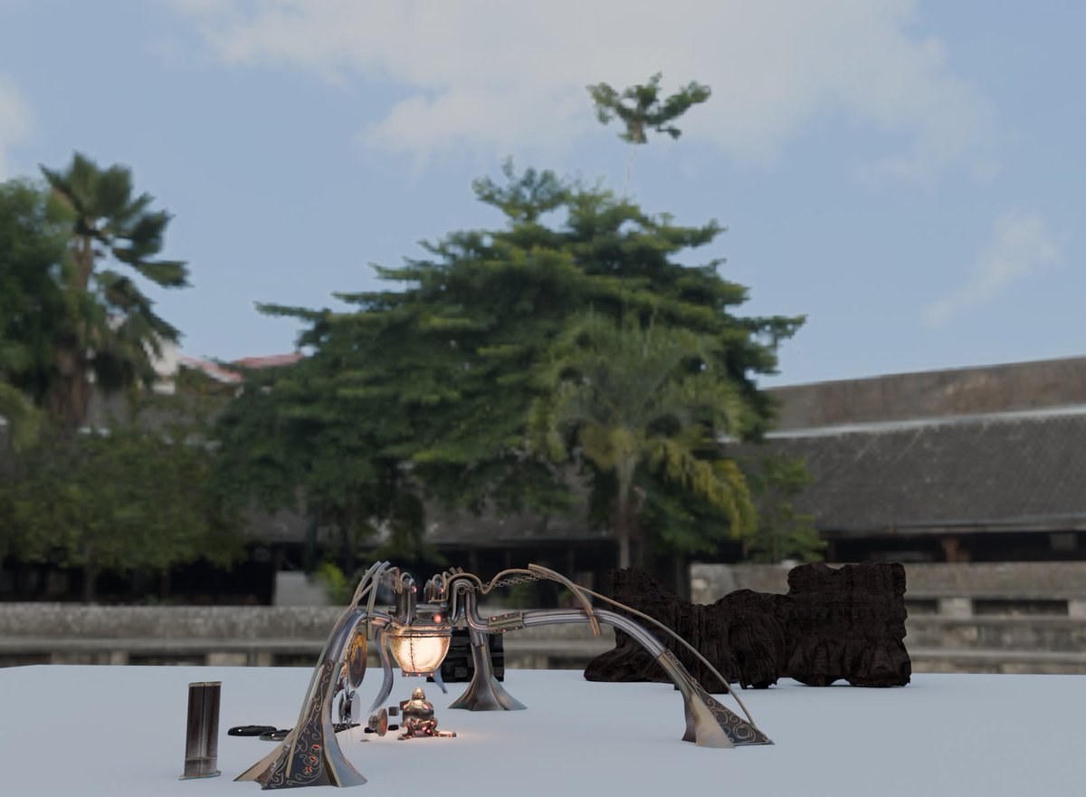 Seeing these flying leaves thingy on the HDRI and my inmediate thought was that it was a Rocketeer this gotta be like having PTSD