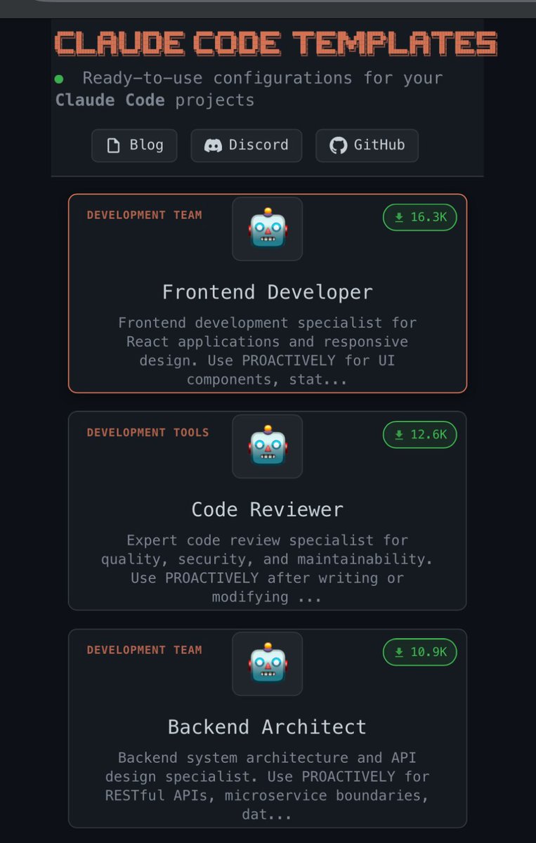 Almost 40K downloads across just 3 Claude Code agents

Trying them out is simple:
- Go to aitmpl.com
- Select Agents and browse the list
- Click on one, then copy or run the command in your project
- Ask Claude Code to use that agent for a task

You’ll see Claude
