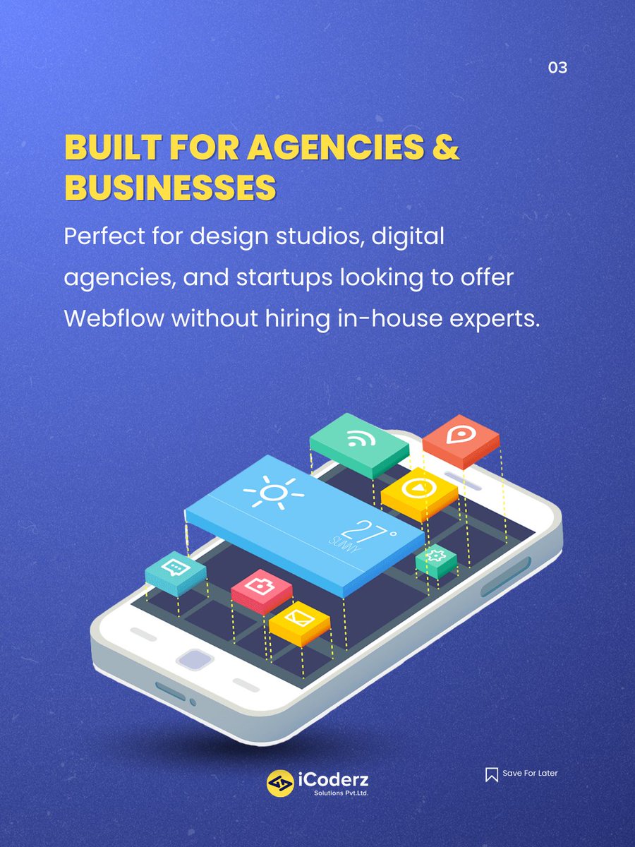 iCoderzinfo's tweet image. Looking to expand your agency’s offerings without increasing overhead?
 
Our white label Webflow development lets you deliver high-quality, fully customized websites under your brand. (1/2)

#DigitalAgency #WhiteLabelServices