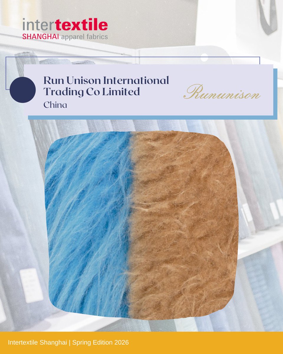 Intertextile's tweet image. 𝗙𝗲𝗲𝗹 𝘁𝗵𝗲 𝗹𝘂𝘅𝘂𝗿𝘆 𝗮𝘁 𝗣𝗿𝗲𝗺𝗶𝘂𝗺 𝗪𝗼𝗼𝗹 𝗭𝗼𝗻𝗲

Premium Wool Zone will display a range of timeless and in-season luxury wool fabrics, such as woollen, worsted, fresco, tweed, and wool blends.

Pre-register for #Intertextile: dwz.cn/vXfSDr8n