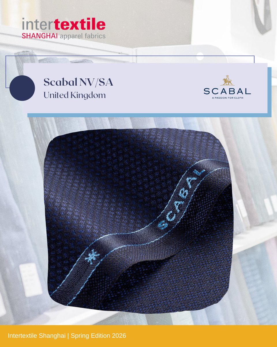 Intertextile's tweet image. 𝗙𝗲𝗲𝗹 𝘁𝗵𝗲 𝗹𝘂𝘅𝘂𝗿𝘆 𝗮𝘁 𝗣𝗿𝗲𝗺𝗶𝘂𝗺 𝗪𝗼𝗼𝗹 𝗭𝗼𝗻𝗲

Premium Wool Zone will display a range of timeless and in-season luxury wool fabrics, such as woollen, worsted, fresco, tweed, and wool blends.

Pre-register for #Intertextile: dwz.cn/vXfSDr8n