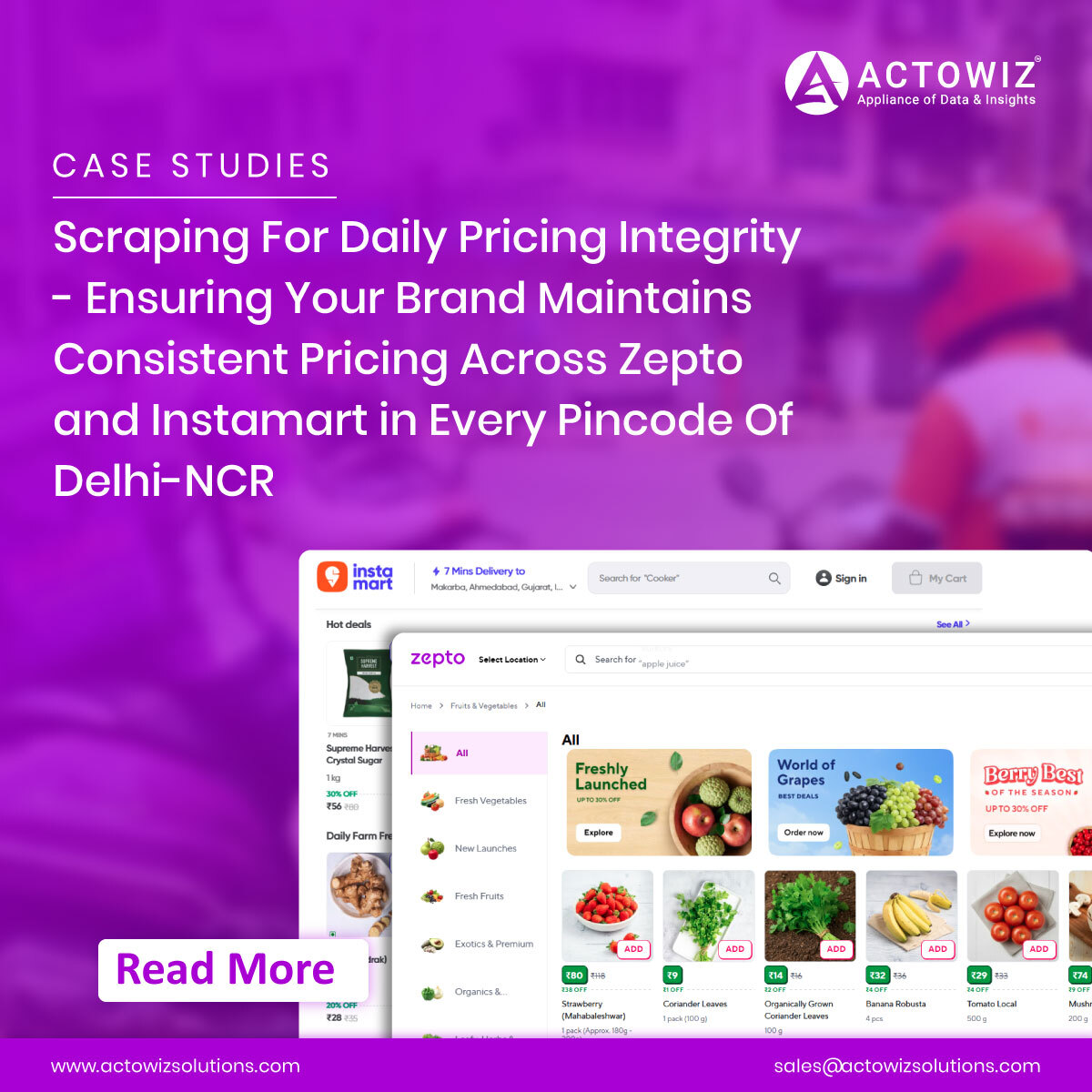 actowizsolution's tweet photo. Scraping for Daily Pricing Integrity to ensure consistent brand pricing across Zepto and Instamart in every Delhi-NCR pincode with real-time accuracy.

https://t.co/xs3y8u5AmR

#PricingIntegrity #RetailData  #PriceConsistency #EcommerceInsights #DataAtScale #ActowizSolutions https://t.co/9bcGr7pqbO