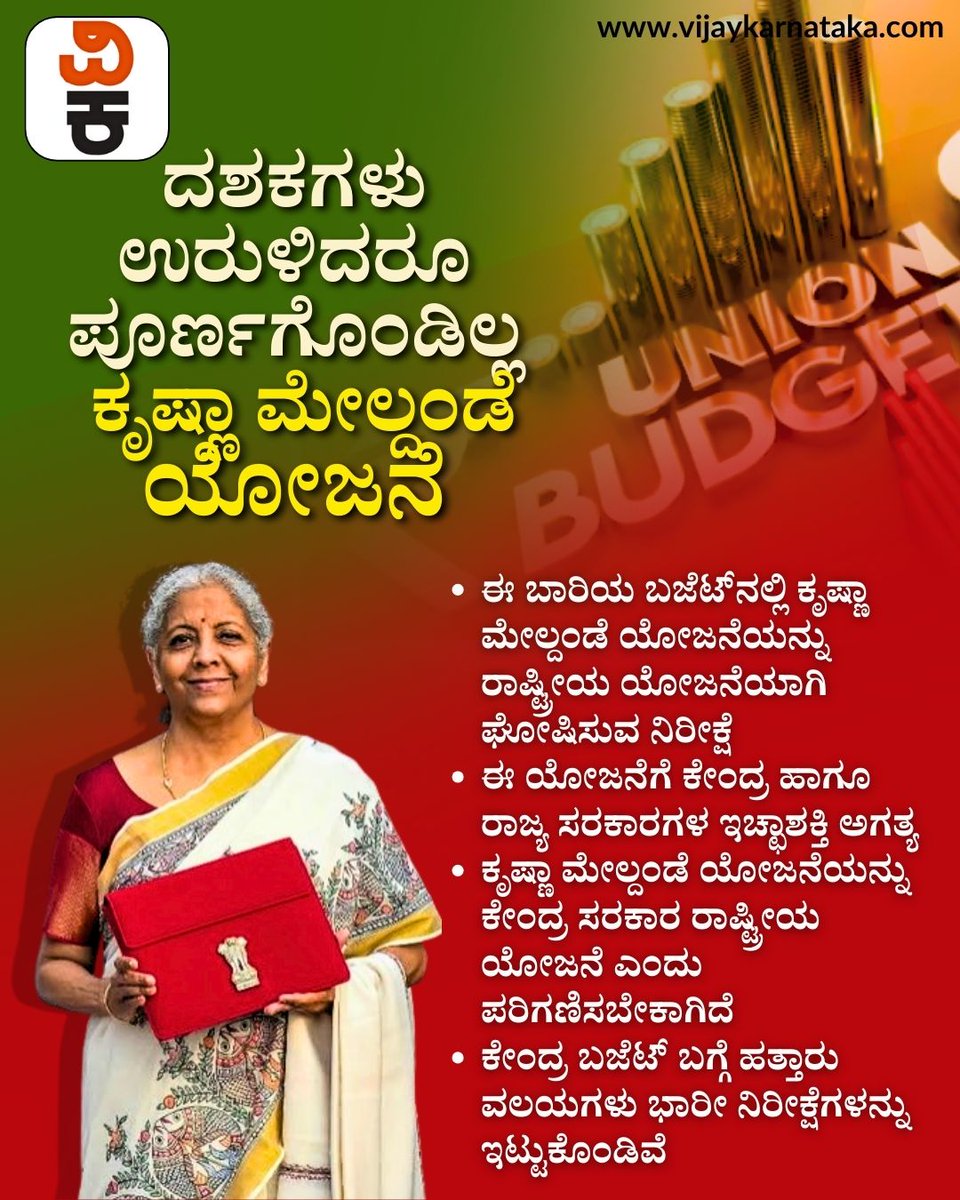 Vijaykarnataka's tweet photo. ದಶಕಗಳು ಉರುಳಿದರೂ ಪೂರ್ಣಗೊಂಡಿಲ್ಲ ಕೃಷ್ಣಾ ಮೇಲ್ದಂಡೆ ಯೋಜನೆ ; ಸಿಕ್ಕಿತೇ ‘ರಾಷ್ಟ್ರ’ ಮನ್ನಣೆ?

#ಕೃಷ್ಣಾಮೇಲ್ದಂಡೆ
#UpperKrishnaProject
#ನೀರಾವರಿಯೋಜನೆ
#ದಶಕಗಳವಿಲಂಬ
#IncompleteProject
#ರಾಷ್ಟ್ರಮನ್ನಣೆ
#NationalProjectStatus https://t.co/FRCIu5Bitj