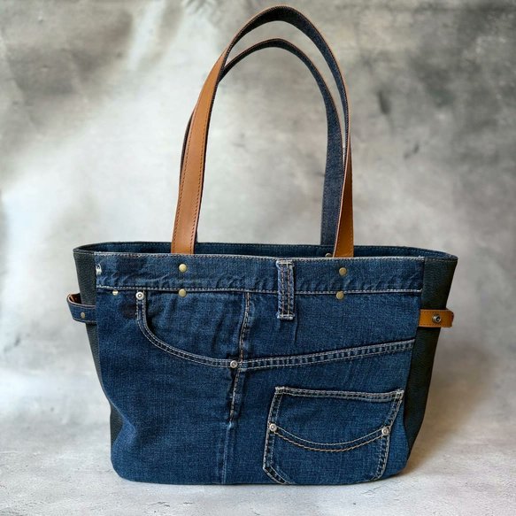 専用☆大判コラコラ×デニムリメイクバッグetc.☆ ジョリーフルール フランス語で“デニムの家”を意味する「Chez Denim（シェデニム