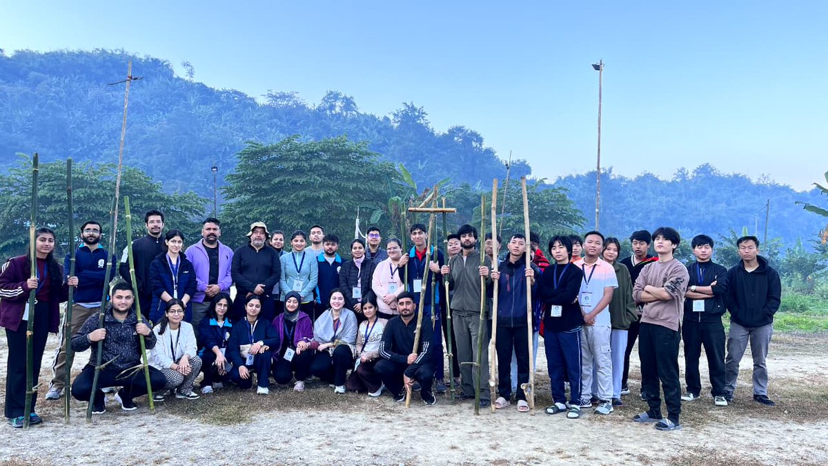 NagalandNit's tweet photo. 🇮🇳 Ashtalakshmi Darshan Youth Exchange Programme
📍 Visiting State: Jammu &amp; Kashmir (UT)
📅 Day 3 | 19 Dec 2025
Participants explored bamboo stilt traditions, visited ICAR–IIHR Medziphema and the ICAR Mithun Farm, and attended sessions on Manipur’s culture and economy. https://t.co/ftmDZacdFt