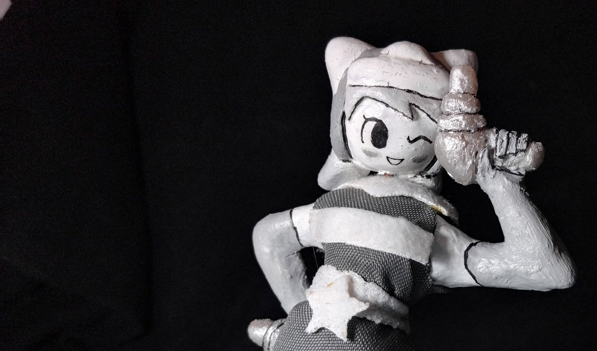 SwitchCato's tweet photo. Wonder momoco figure! Welp this is my try, was fun! (A bit of stress) 
#thebattlecats #にゃんこ大戦争 https://t.co/mhgc2Zfl5o