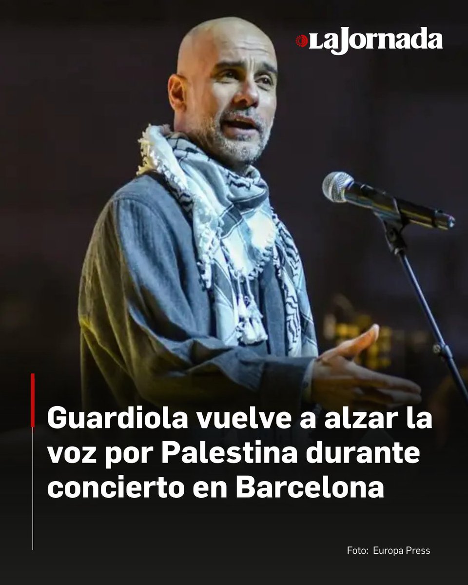 lajornadaonline's tweet photo. Guardiola, uno de los entrenadores más laureados del futbol, ha sido uno de los pocos personajes del futbol que han alzado la voz en repetidas ocasiones en contra del genocidio de Israel en Gaza. 

Lee la nota: https://t.co/YfHLGEO4Zl https://t.co/caXNcG0o0h