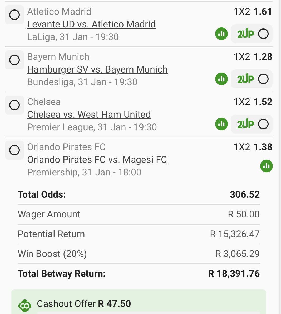 Straight wins Best ✅🔥
The Weekend ✅🔥
Go Big or Go Home. 
Booking Code 👉 BW3726A2B5