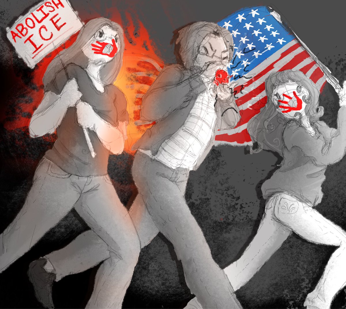m3l0dyl0v3rs's tweet photo. No one is illegal on stolen land #AbolishICE https://t.co/8u9knjdxah