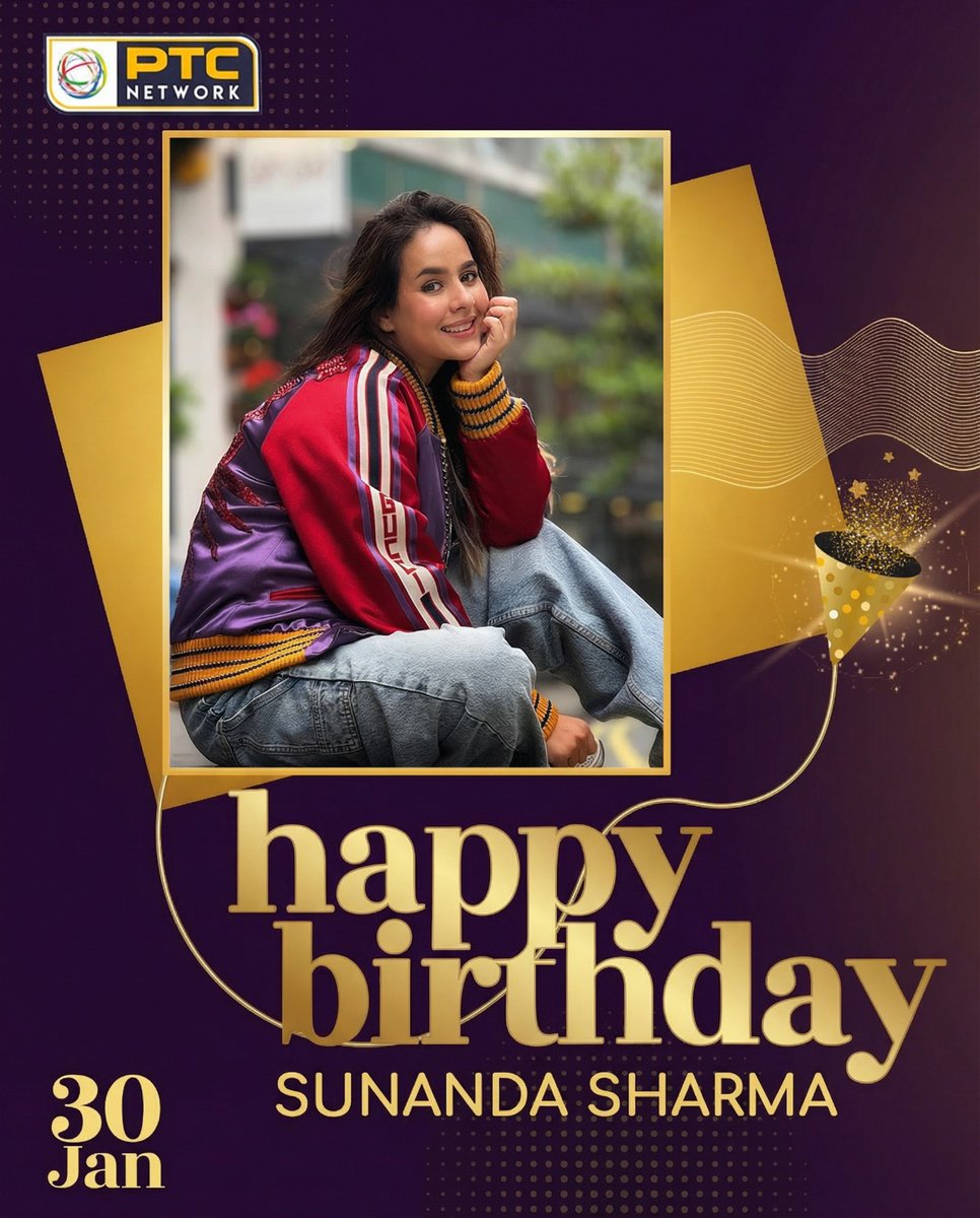 PtcGold's tweet image. PTC Network wishes a very Happy Birthday to Sunanda Sharma 🎉
Wishing her continued success and many more milestones in her musical journey.

#PTCPunjabi #PTCNetwork #SunandaSharma