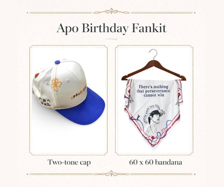 📢 Hi #apocolleagues, end of month is a gentle reminder to treat ourselves &amp; share kindness 🤗

Let's celebrate Apo bday by supporting our project donation thru fankit (two-tone cap / bandana) or non-fankit option 🫶 bit.ly/ApoBirthdayPro…

Open until 5 Feb 😉

#Apo32thBloomyBD