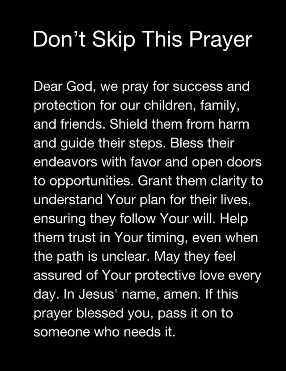 Don't skip this prayer 🙏