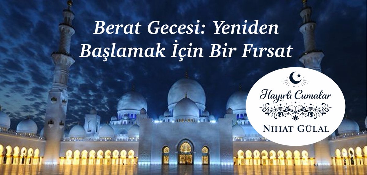 Bu mübarek gece, bir yıl boyunca yaşanacak hâllerin Allah’ın takdiriyle belirlendiği; rahmet ve mağfiretin kapılarının ardına kadar açıldığı bir zaman dilimidir. Berat Gecesi, sadece bir kandil değil; durup düşünme, kendimizi sorgulama ve yönümüzü yeniden tayin etme fırsatıdır.