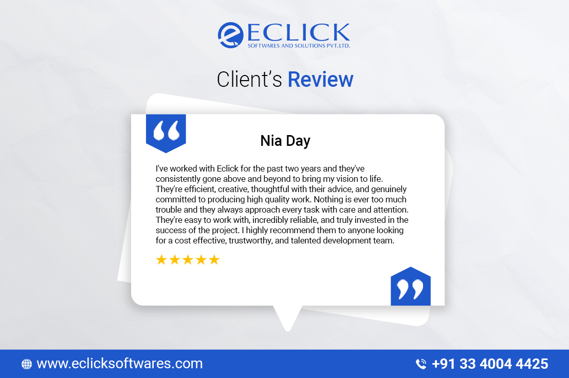 eclicksoftware's tweet photo. #clientreview
At Eclick, we believe every project deserves care, attention, and quality execution. Reviews like this inspire us to keep going above and beyond for our clients. https://t.co/kgva7OOe2v