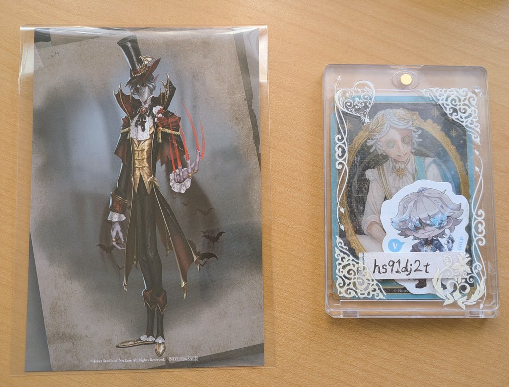 【交換】第五人格 Identity V  popup 特典 RE: シリーズ  缶バッジ

譲)缶バッジ▷漁師 、一等航海士
特典▷ リッパー

求) 缶バッジ▶ 同種 ☆フールズ・ゴールド＞傭兵 (漁師は☆と交換のみ)
特典▶ 異種 探鉱者/傭兵/フルゴ

郵送でのお取引📮
検索からでもお気軽にお声かけください✨