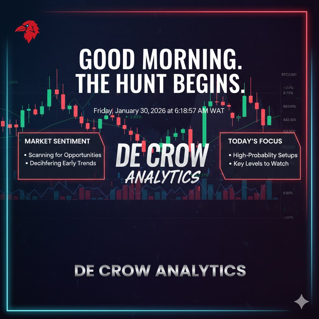 De_Crow1's tweet photo. Can I get a GM ?? 

Anyone ??

#Marketanalysis #CryptoMarket #TA #CryptoCommunity https://t.co/Qzb3R6K3Ww