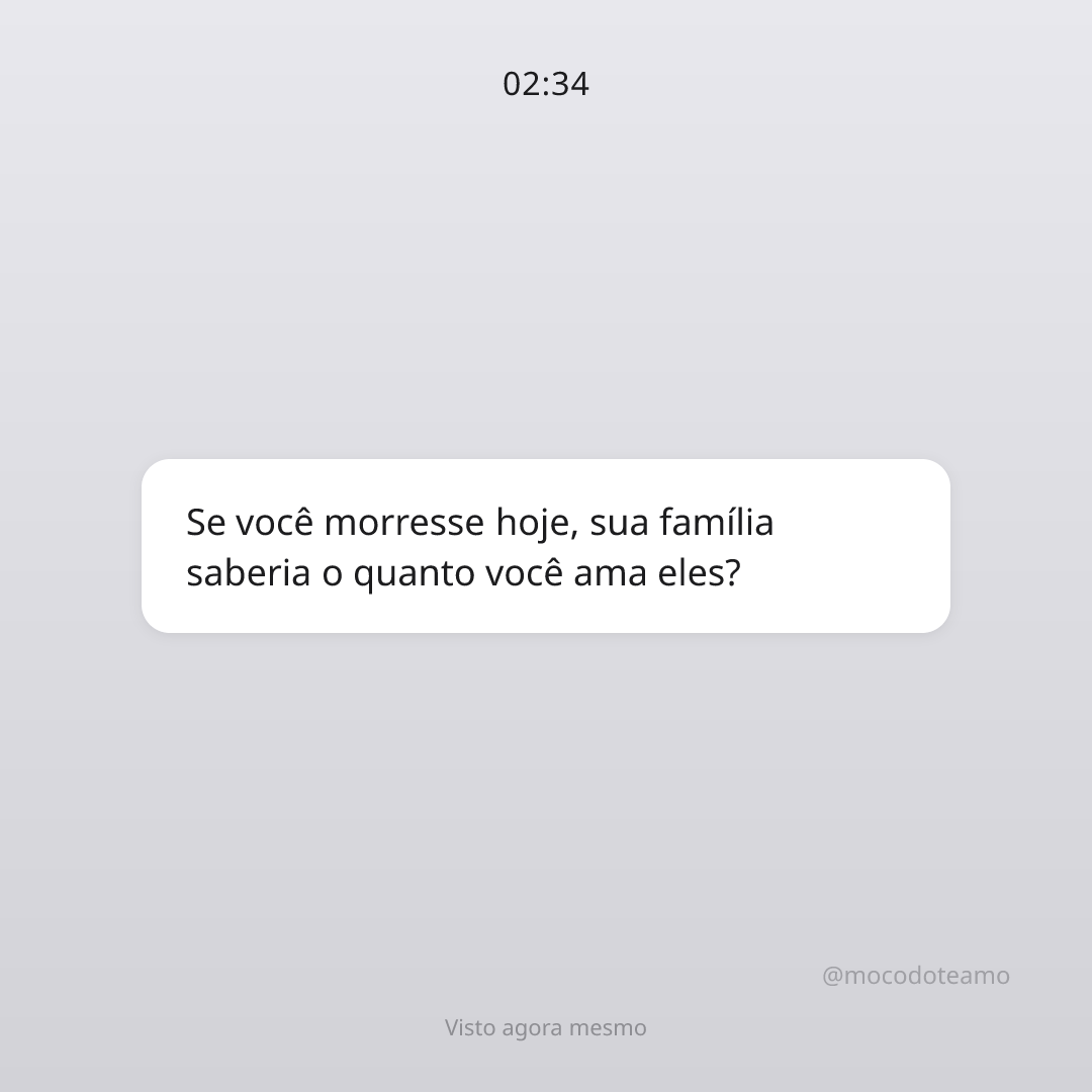 NextlevelDJ's tweet photo. Se você morresse hoje, sua família saberia o quanto você ama eles? https://t.co/4a7Q2dsO6H