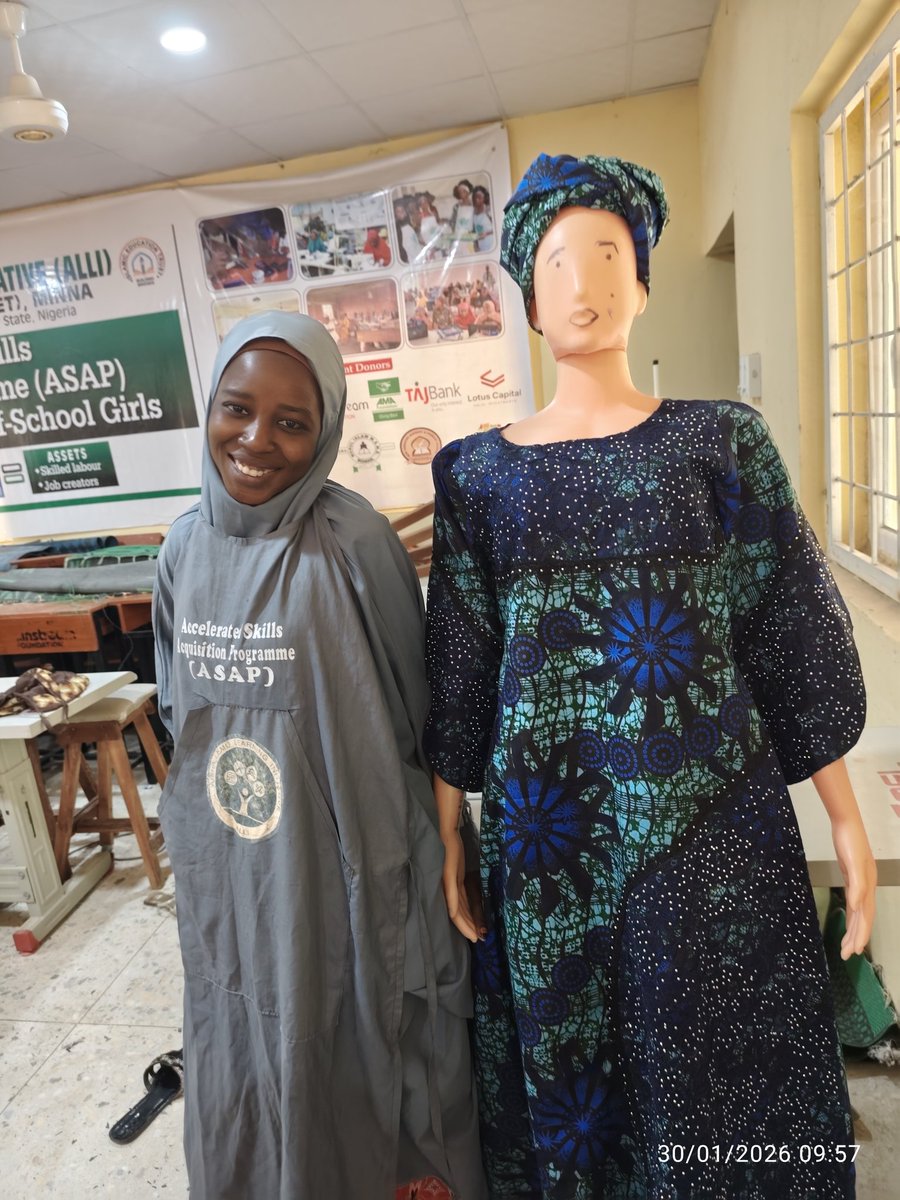 ASAP4ALLI's tweet photo. Finished &amp; Fabulous.
The tailoring girls proudly present their final, completed products — a true reflection of their hard work and dedication. #asapalli #inspiringyouth #alli #futureleaders #fypシ゚ https://t.co/OH28kokISD