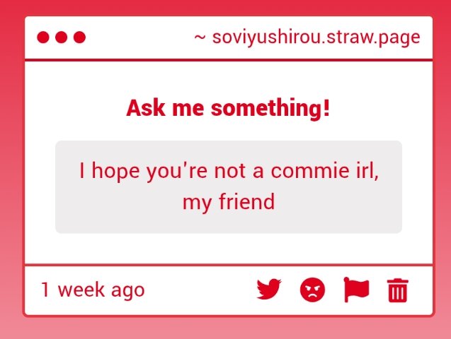 no worries I'm not, so there's no need to be concerned about my political views.