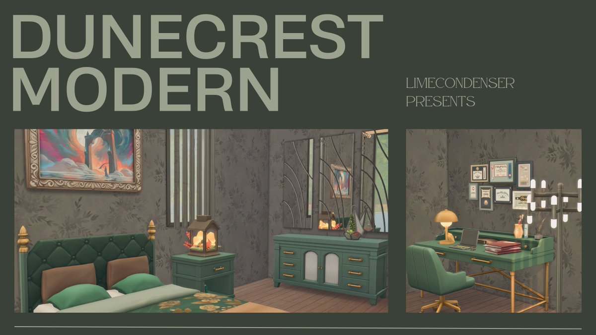 LimeCondenser's tweet photo. Dunecrest Modern - The Sims 4 House Build

For the full build process, head over to my YouTube channel or my website! 💚

https://t.co/2s3MsVwkky

https://t.co/6gybD0txBN

#TheSims4 #Sims4 #limecondenser #thesims4build #ShowUsYourBuilds https://t.co/f8gb8NUI8B