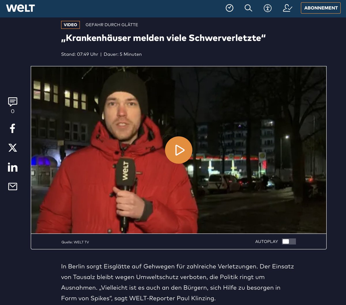 Wenn man wissen will, was gute Politik und guten Journalismus in Deutschland ausmacht, hat man es hier in einem Bild: Der Berliner Senat lässt seine Bürger  über die Klinge springen, und der deutsche Journalist fordert: „Vielleicht ist es auch an den Bürgern, sich Hilfe zu