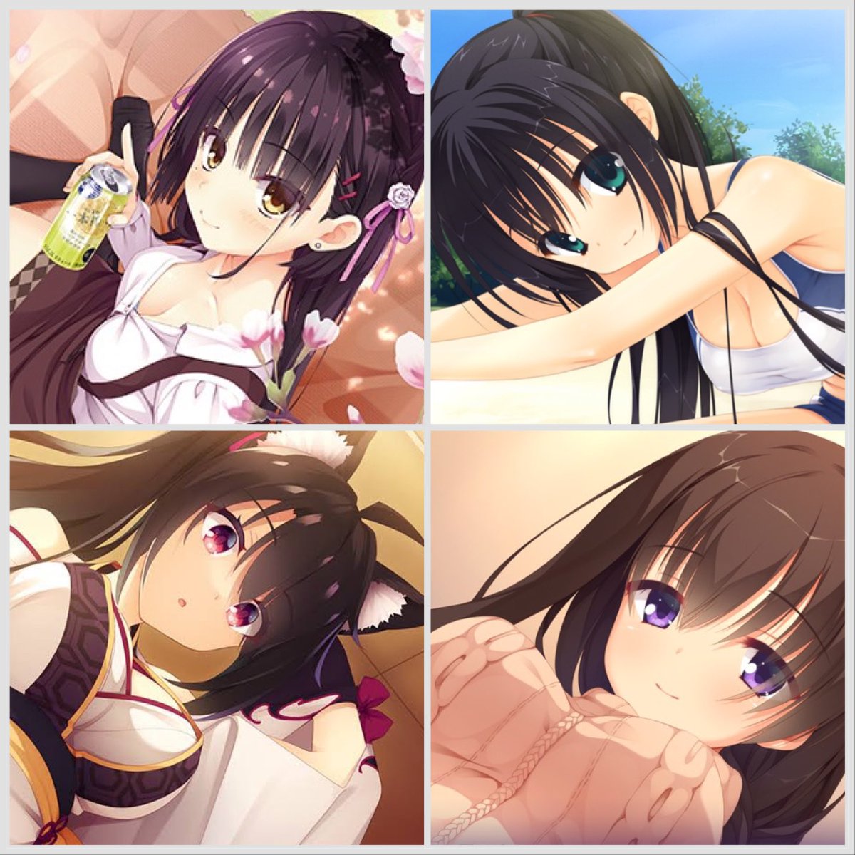 ゆずソフトヒロイン四天王
〜黒髪ヒロイン部門〜