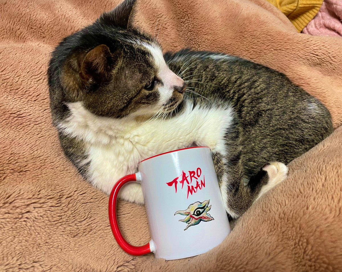 ヒグチユウコさんコラボのタローマンマグカップが届いてたー！ 2月発送