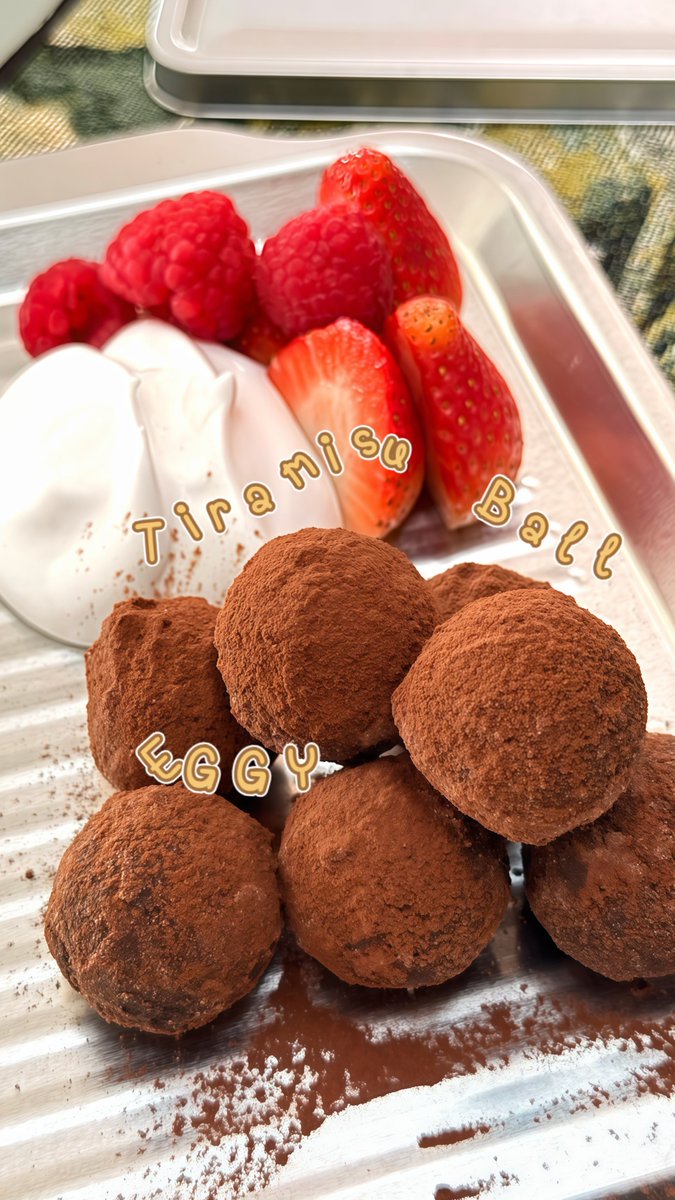 smileydue's tweet photo. แจกสูตรเติมโปรตีน EGGY กันค้าบบบบบ

Menu : Tiramisu Energy Ball 🐣🍫

#EggyThailand @eggybymana https://t.co/RYHDD2UvSE