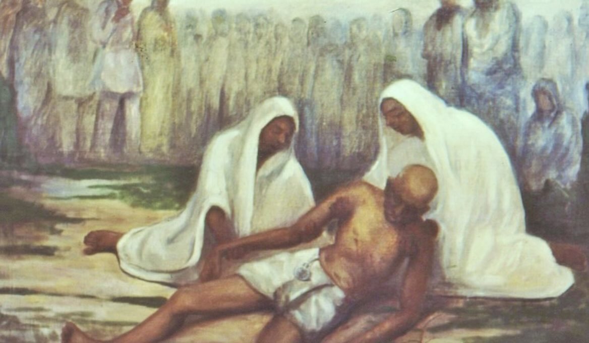 Aangan mein diwar ki baate karte hain 
Bhai se takraar ki baate karte hain

Hum Gandhi ke desh mein rehte hain humse 
Khanjar aur talwaar ki baate karte hain..
