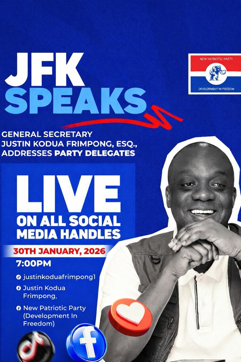 nppghanahq's tweet image. Kuukrudu!!, General Secretary addresses the party