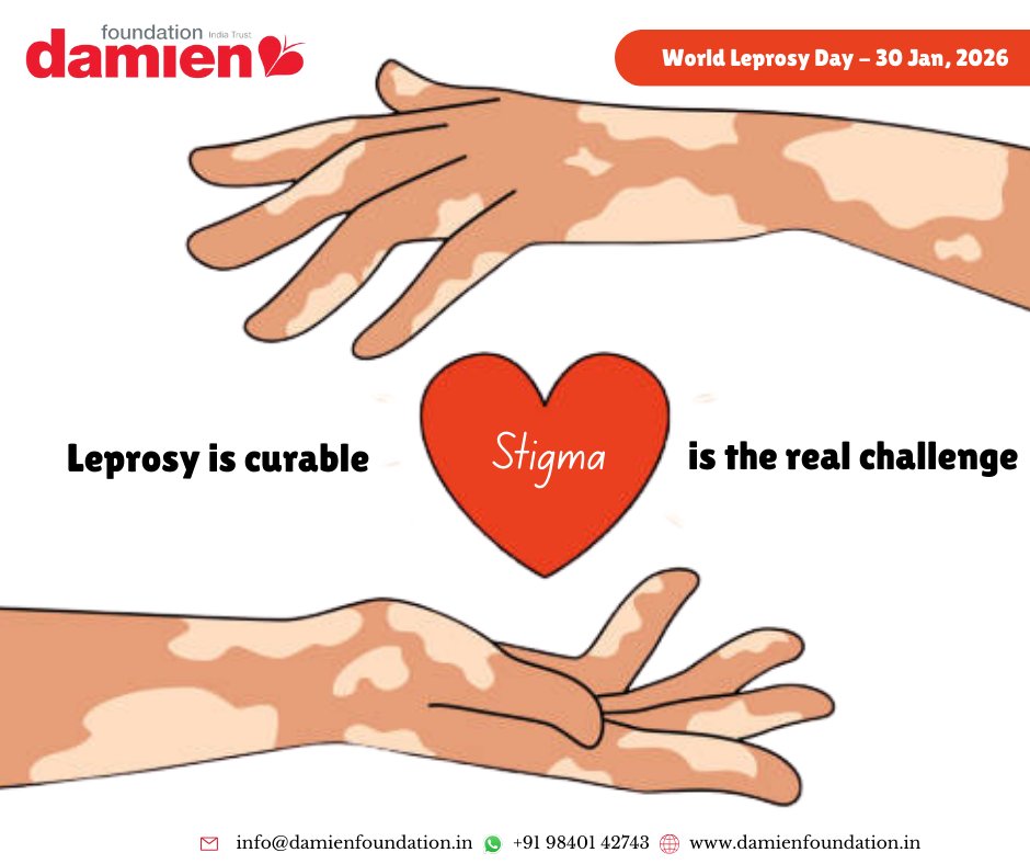 World Leprosy Day 2026 - “Leprosy is curable, the real challenge is stigma.”

#WorldLeprosyDay2026 #LeprosyIsCurable #EndStigma #HealthWithDignity