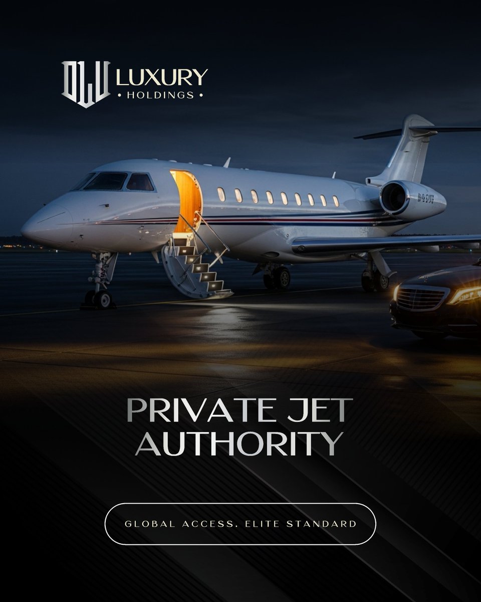 olhmobility_'s tweet photo. Private Jet Authority.

Because time answers only to control.

✈️ Global access. Elite standard. https://t.co/Awr17nEKYN