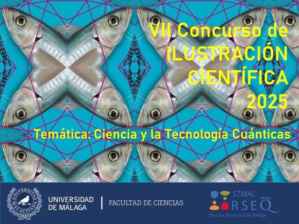 InfoUMA's tweet image. Convocado el VII #Concurso de 🎨 Ilustración Científica de la Facultad de @UMACiencias. Este año la temática es la #Ciencia y las Tecnologías Cuánticas.

Plazo de presentación, hasta el 28 de febrero.
⭐ Bases: u.uma.es/hhf/