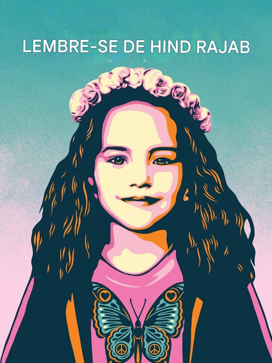No segundo aniversário do assassinato de Hind Rajab a 29 de janeiro, durante a guerra genocida.
Há dois anos, os SEUS sonhos foram roubados.
Este retrato é um momento de recordação e um ato de recusa em deixá-la ser reduzida a uma estatística E deixar o mundo desviar o olhar.
