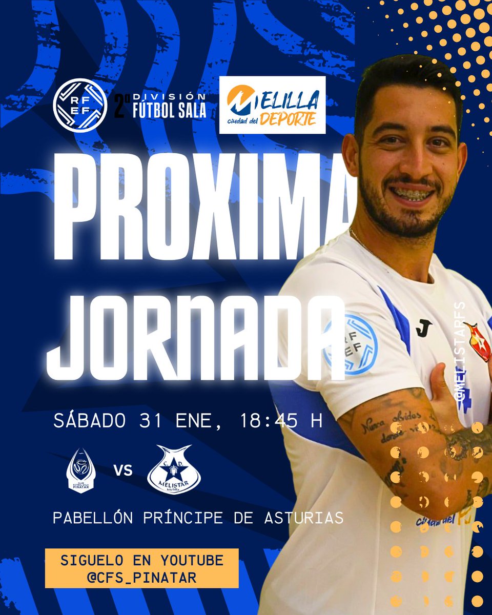 JORNADA 17

📅 Sábado 31 de enero
⏰️ 18:45 horas
🆚️ <a href="/CFS_Pinatar/">Zambú CFS Pinatar Cerramientos Abatibles</a>
📍 Pabellón Príncipe de Asturias
📺 youtube.com/@cfs_pinatar?s…