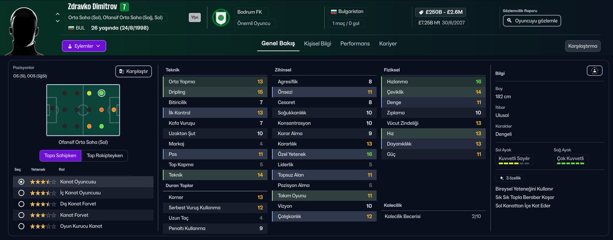 Amedsporun yeni transferi 
fm 2026 değerleri.