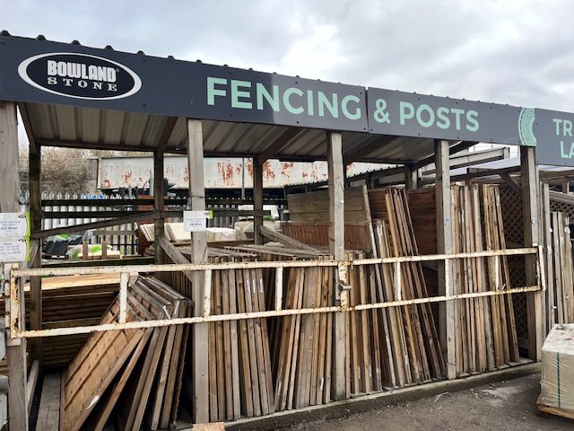 We’re making space for new stock so these fence panels have to go. Pop over to Bowland Stone on Cole Road (BS2 0UG) - there’s a deal to be done. And, we’re open tomorrow.