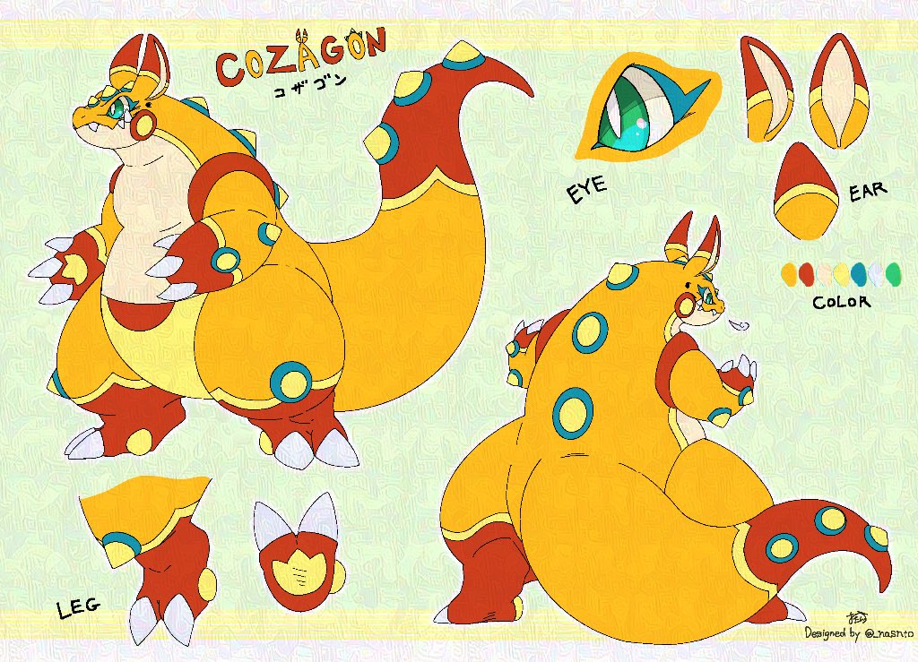 _nasnto's tweet image. Skebリクエストにてキャラクターデザインいたしました！ありがとうございました！💪